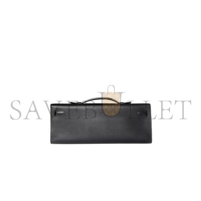 HERMÈS MASTER KELLY CUT POCHETTE SWIFT BLACK (31*13*2.5cm)  